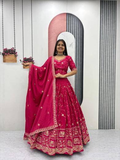 Tapi 318 crepe red Lehenga choli wholesale price in Surat